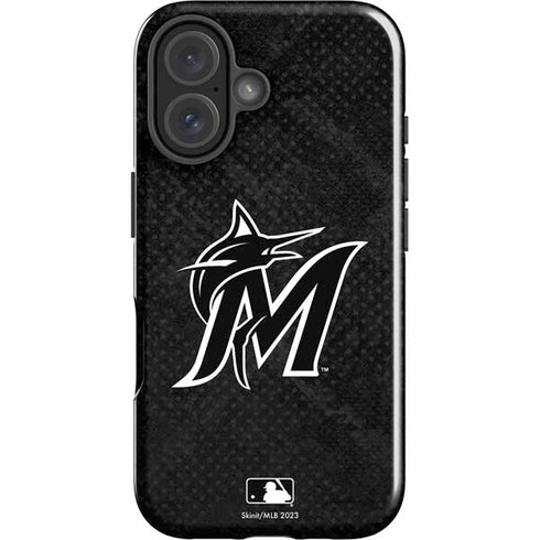 MLB Miami Marlins Dark Wash iPhone 16 Impact Case